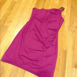 David Meister One Shoulder Cocktail Dress Size 10